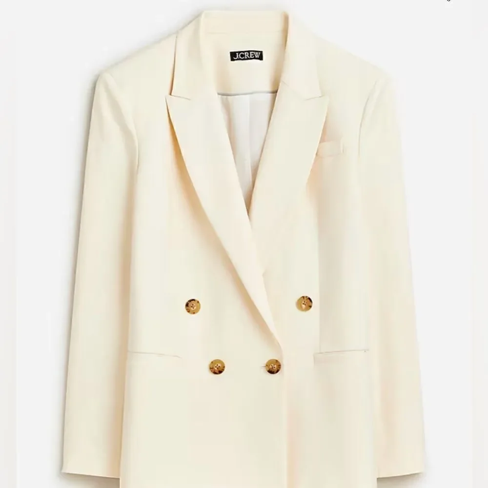 J.Crew Relaxed double-breasted blazer in city twill